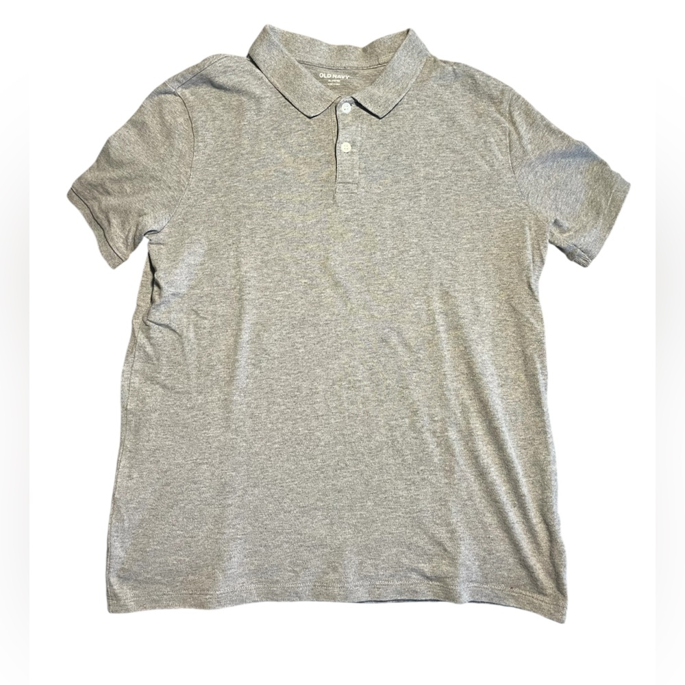 Old Navy Youth Gray Polo Shirt, Size Youth XL (14-16)